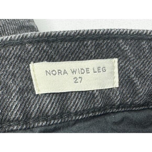 NWOT Pacific Sunwear PacSun Women's Nora Wide Leg Black Denim Jeans - Size 27x26 - Picture 7 of 7